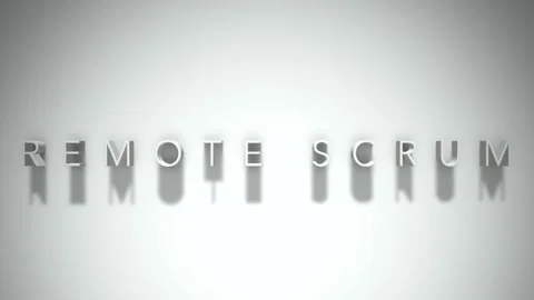 remote scrum 3D title animation white te... | Stock Video | Pond5