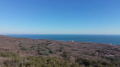 Remote Seaside Wilderness From Drone Perspective Stock Footage 328006016