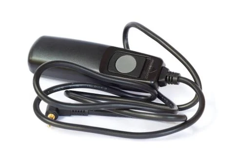 Remote shutter on a white background Stock Photos