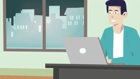 Remote staff control and project management. Successful businessman leading Stock Footage 132337977