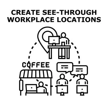 Remote team collaboration connecting global workplace locations Stock Illustration