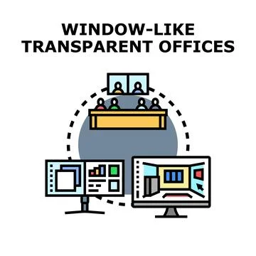 Remote team collaboration meeting from different offices Stock Illustration
