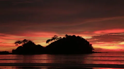 Remote Thai Island at Sunset Stock Footage 59999051