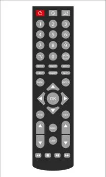 Remote TV Control. Stock Illustration