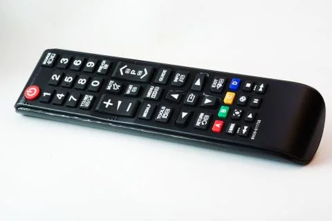 Remote TV in studio light Stock Photos