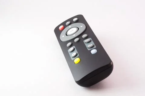 Remote TV in studio light Stock Photos