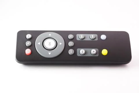 Remote TV in studio light Stock Photos