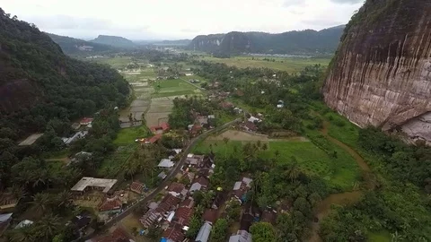 Remote Valley in West Sumatra Stock Footage 73989540