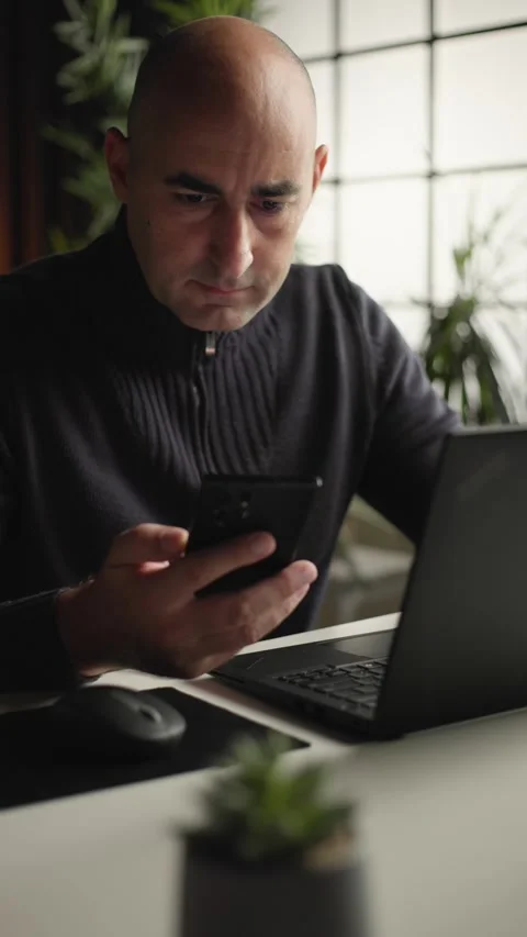 Remote work and digital communication Stock Footage 344144334