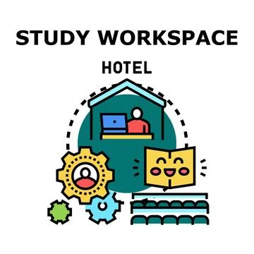 Remote work and education concept illustrating adaptive learning spaces 스톡 일러스트