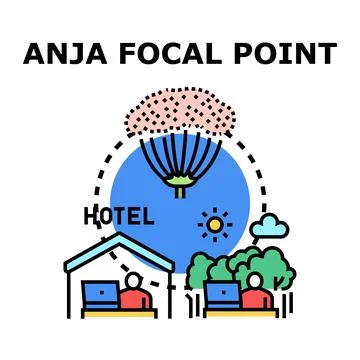 Remote work and travel accommodation searching concept Stock Illustration