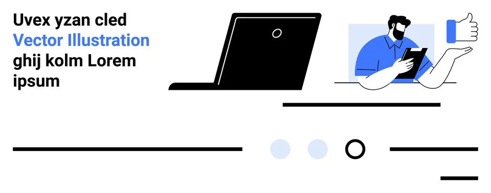 Remote work, communication, teamwork, digital tools, collaboration, online fe Stock Illustration