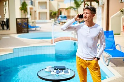 Remote work concept Stock Photos