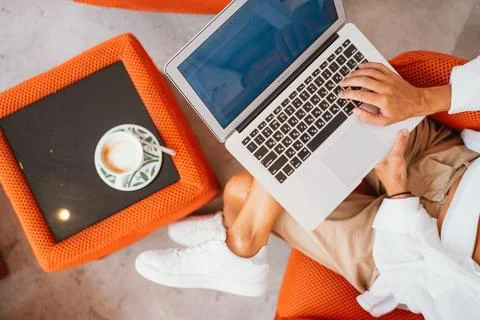 Remote Work. Digital Nomad Stock Photos