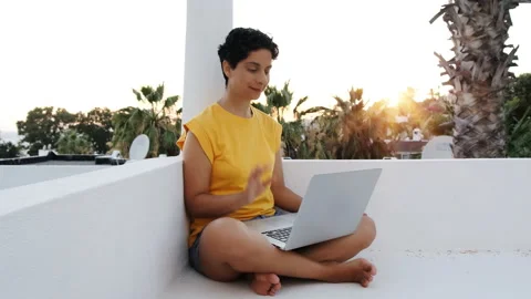 Remote work female Stock-Footage 137626402