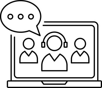 Remote work. Freelancing icons set. Laptop, home office, tasks, deadlines Stock Illustration