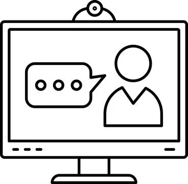 Remote work. Freelancing icons set. Laptop, home office, tasks, deadlines Illustrazione stock