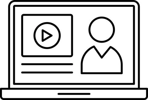 Remote work. Freelancing icons set. Laptop, home office, tasks, deadlines Stock Illustration