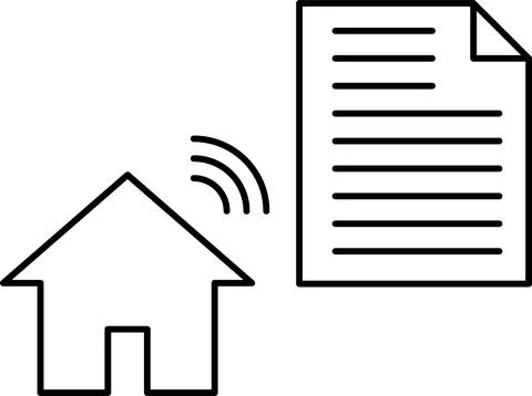 Remote work. Freelancing icons set. Laptop, home office, tasks, deadlines Ilustración de archivo