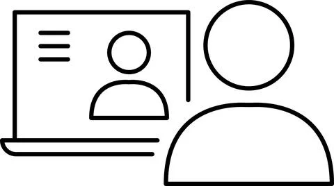 Remote work. Freelancing icons set. Laptop, home office, tasks, deadlines Stock Illustration