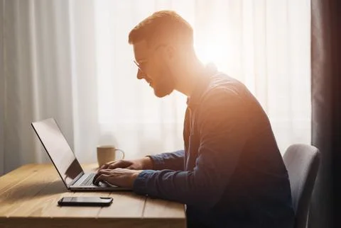 Remote work from home Stock Photos