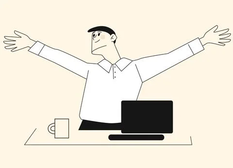 Remote work, social networking, cv, exam preparation, homework Illustrazione stock