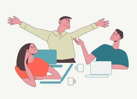 Remote work, social networking, cv, exam preparation, homework Stock Illustration