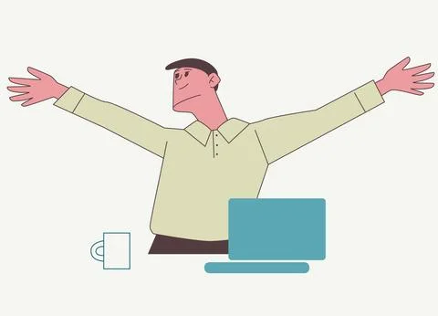 Remote work, social networking, cv, exam preparation, homework Stock Illustration