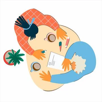 Remote work, social networking, cv, exam preparation, homework Stock Illustration