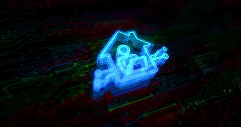 Remote work symbol digital concept Stock Footage 337407078