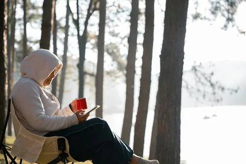 Remote work technology online close up communication smart phone laptop tel.. Stock Photos