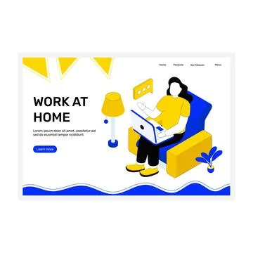 Remote Worker Stock Illustration