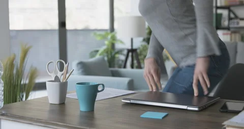 Remote worker lifestyle at home Stock Footage 154514829