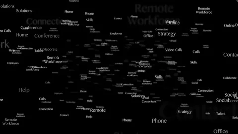 REMOTE WORKFORCE Keywords Animation, Background, Loop 库存影片 306440614