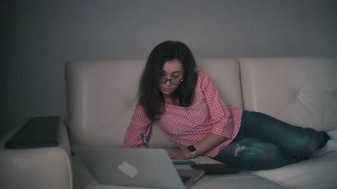 Remote working and distance education Stock Footage 142608773