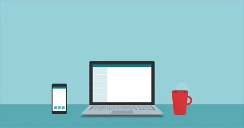Remote working and virtual business team Stock Footage 134515796