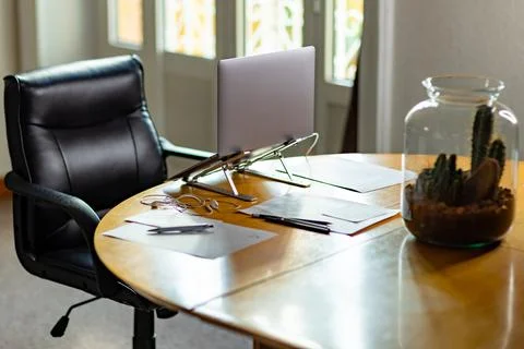 Remote Working Station Stock Photos