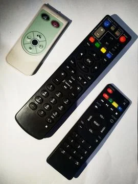 Remote,Digital Entertainment Control Device Stock Photos