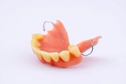 Removable denture of an upper jaw denture dental prosthesis dentist Stock Photos