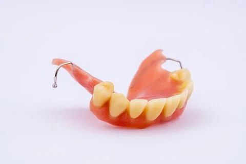 Removable denture of an upper jaw denture dental prosthesis dentist Stock Photos