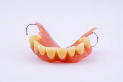 Removable denture of an upper jaw denture dental prosthesis dentist Stock Photos