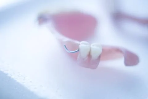 Removable partial dentures Stock Photos