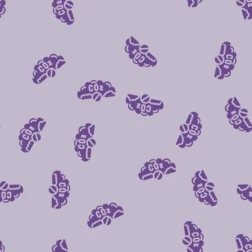 Removal carbon glyph vector seamless pattern Stock Illustration