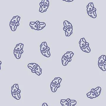 Removal carbon line vector seamless pattern Stock Illustration