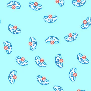 Removal carbon vector seamless pattern Stock Illustration