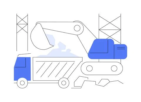 Removal of construction debris abstract concept vector illustration. Illustration