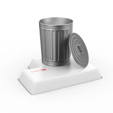 Removal of information on white background. Isolated 3D illustration Stock Illustration