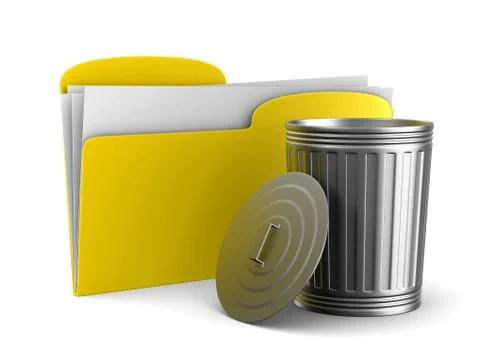 Removal of information on white background. Isolated 3D illustration Stock Illustration
