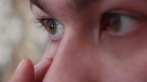 Removal of a lens Video stock 48421671