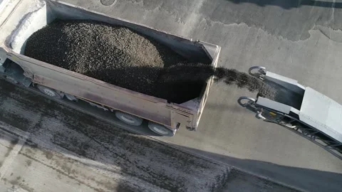 Removal Of Old Asphalt 003 Stock Footage 294083494